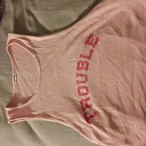 Pink Small Trouble Crop Top